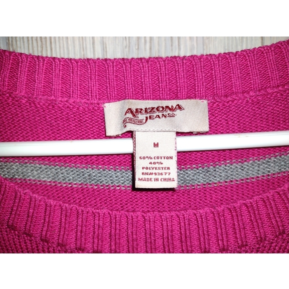 Pink and Grey Striped Sweater - Picture 4 of 4